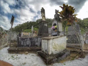 Túmulo da criança afogada em Santa Leopoldina.