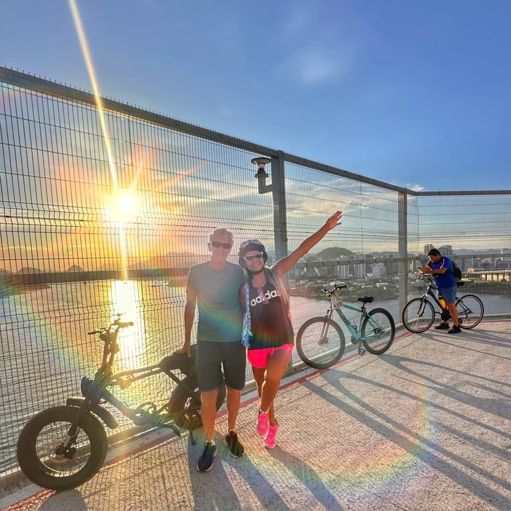 mirante da ciclovia na Terceira Ponte