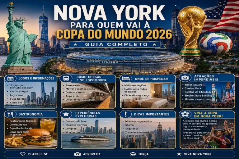 Guia completo de Nova York para quem vai à Copa do Mundo