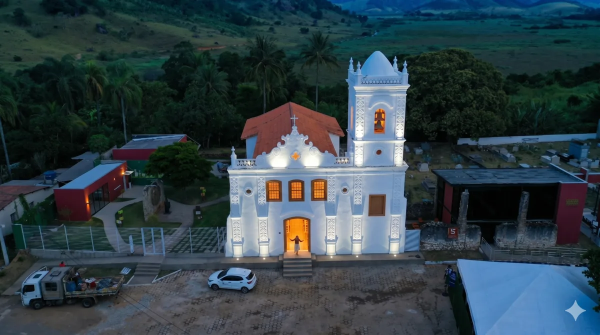 Conheça a Igreja Nossa Senhora d’Ajuda, patrimônio histórico restaurado em Viana
