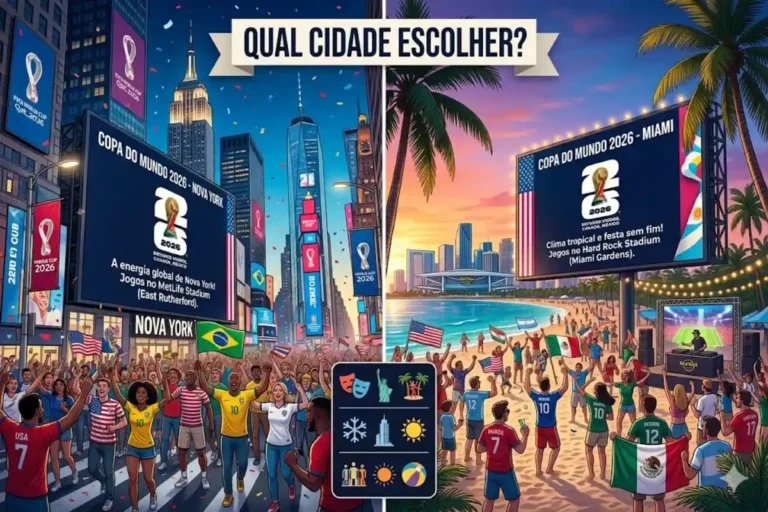 Nova York ou Miami para assistir à Copa
