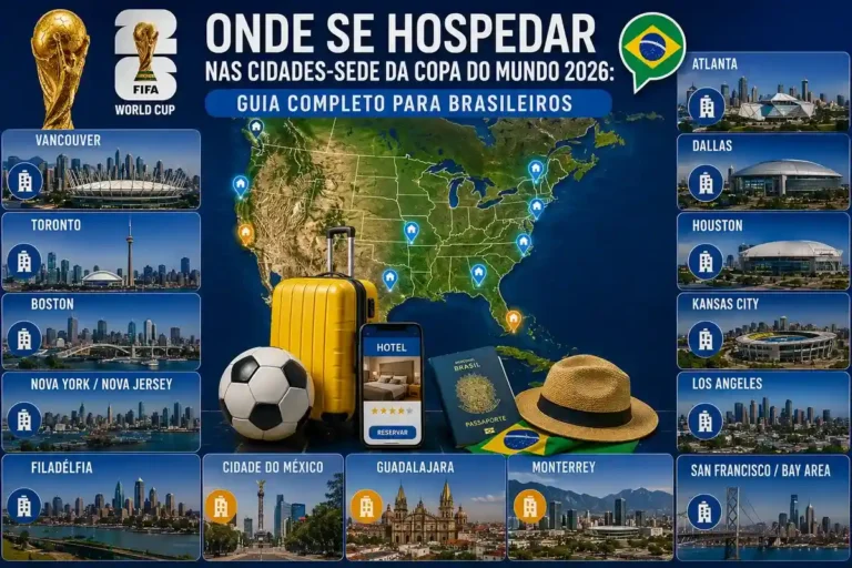 Onde se hospedar nas cidades-sede da Copa do Mundo 2026